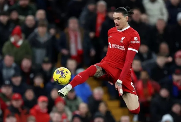 Liverpool's Darwin Nunez is expected to feature in the Premier League clash against Arsenal. (Credit: Getty)