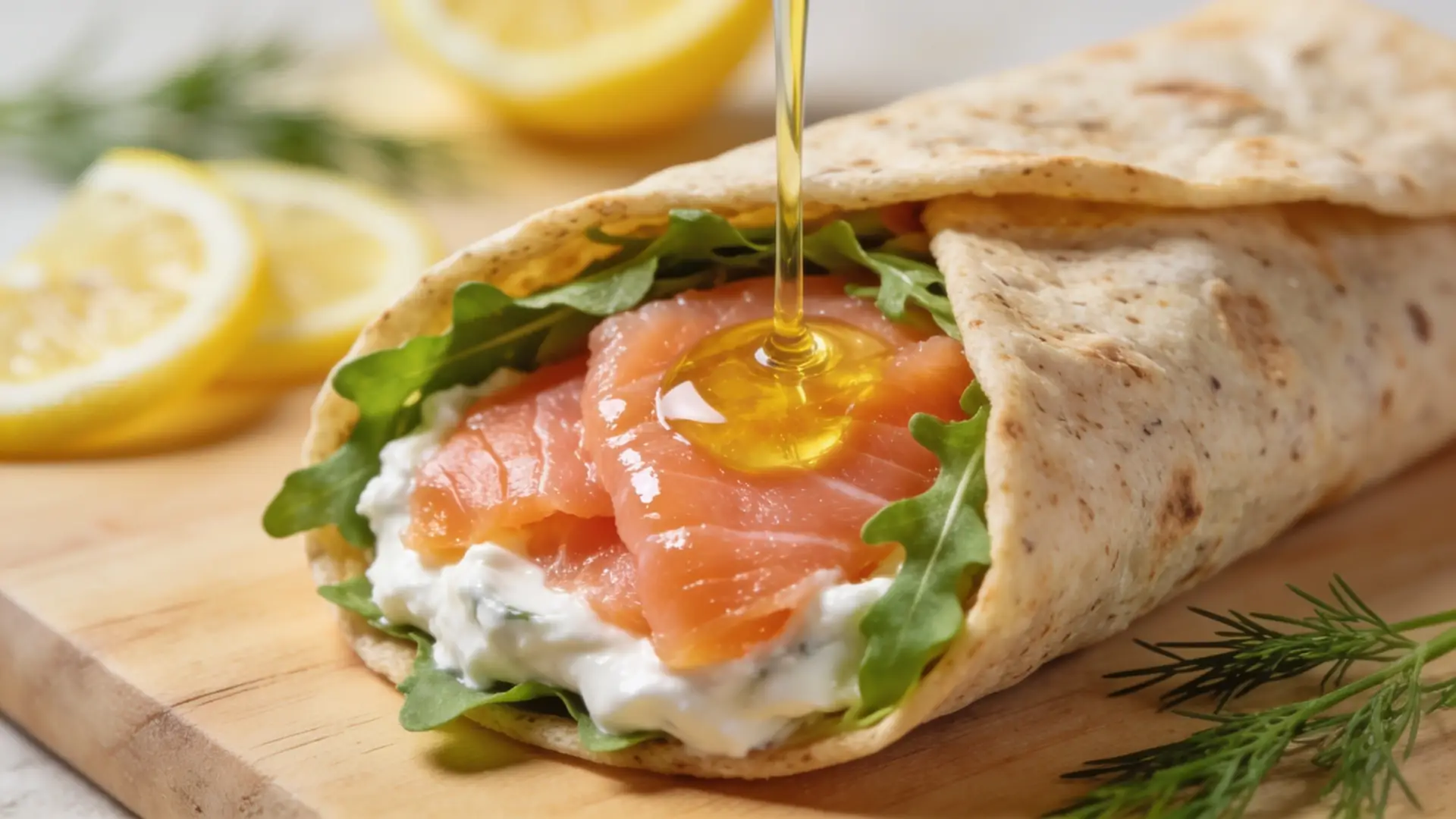 Smoked salmon cream cheese wrap - Smoked Salmon and Cream Cheese Wrap